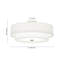 Plafonnier semi-encastré cylindrique en tissu 4 lumières-549500521