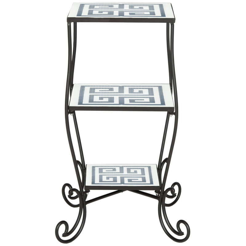 Nakiya Glass Tray Top End Table