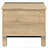 Oak &amp; Rustic Industrial 2-Drawer Bedroom Nightstand