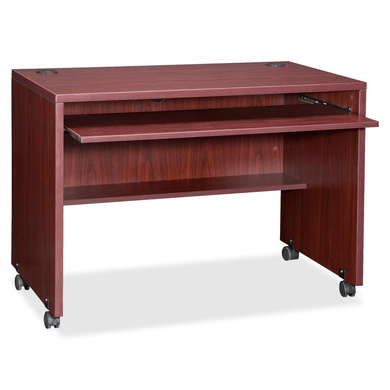 Essentials Series Computer Desk, Mahogany
