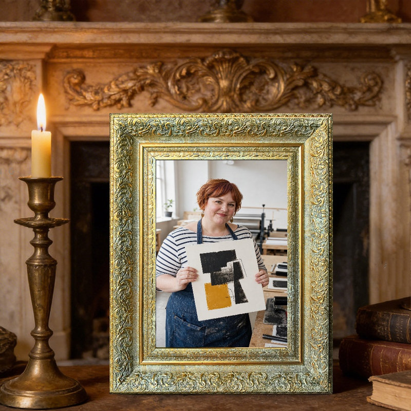 Cadre photo orné antique de 8 po x 10 po 1PC avec forme rectangulaire classique