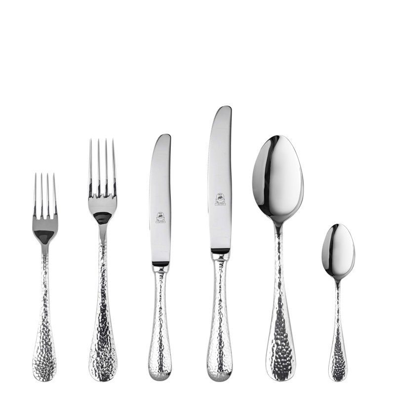 Ensemble de couverts Epoque avec couteaux H / H - 36 pièces - Acier inoxydable, Argent argent