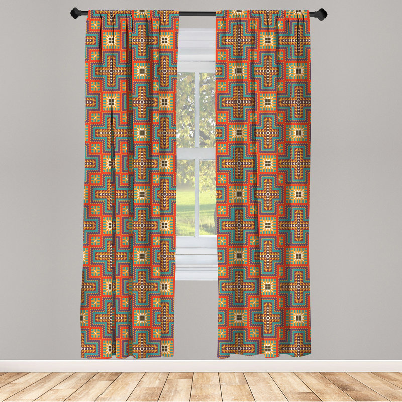 Semi-Sheer Rod Pocket Curtain Panels, 28" x 63"