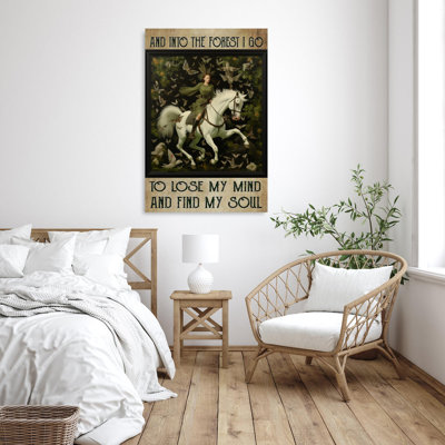 Riding Horse And Into The Forest