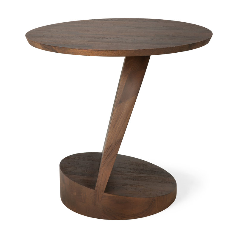 Oblic Solid Wood End Table
