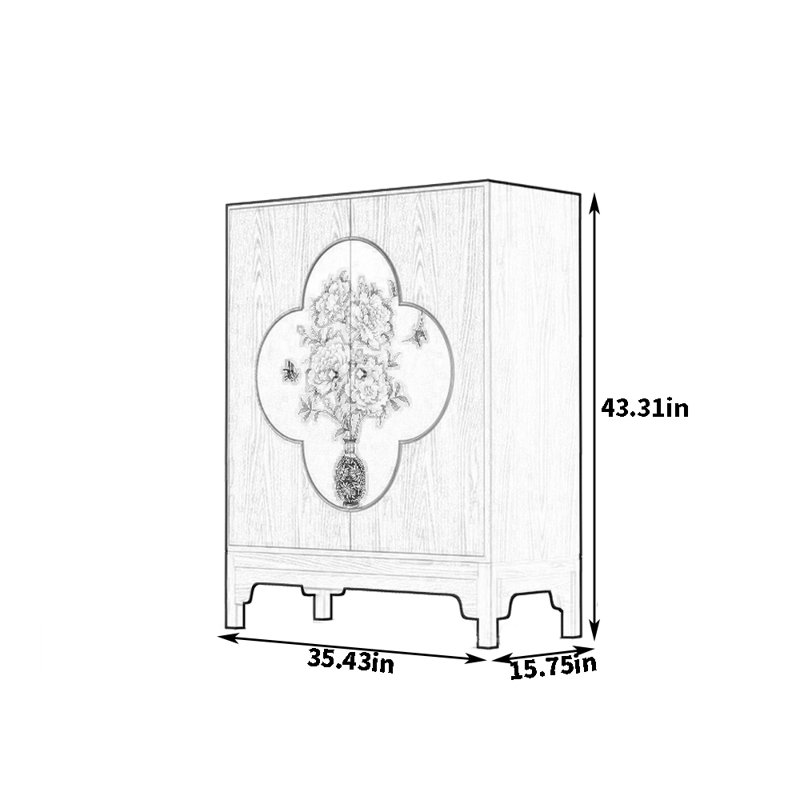 Buffet multifonctionnel ménage, Noyer foncé