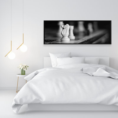 Monochrome Chess Games Print On Canvas