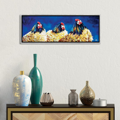 "Poule nocturne" par Kim Haskins-panoramique, reproduction d’art sur toile