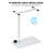 Bizum Adjustable Bedside Table With Swivel Hidden Wheels Pneumatic Rolling Desk Mobile Standing Desk With Cup Holder For Hospital-1477168517-1477168522