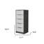Commode standard blanche et grise 18 tiroirs 18 po