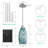 Anamta 1 - Light Single Teardrop Pendant