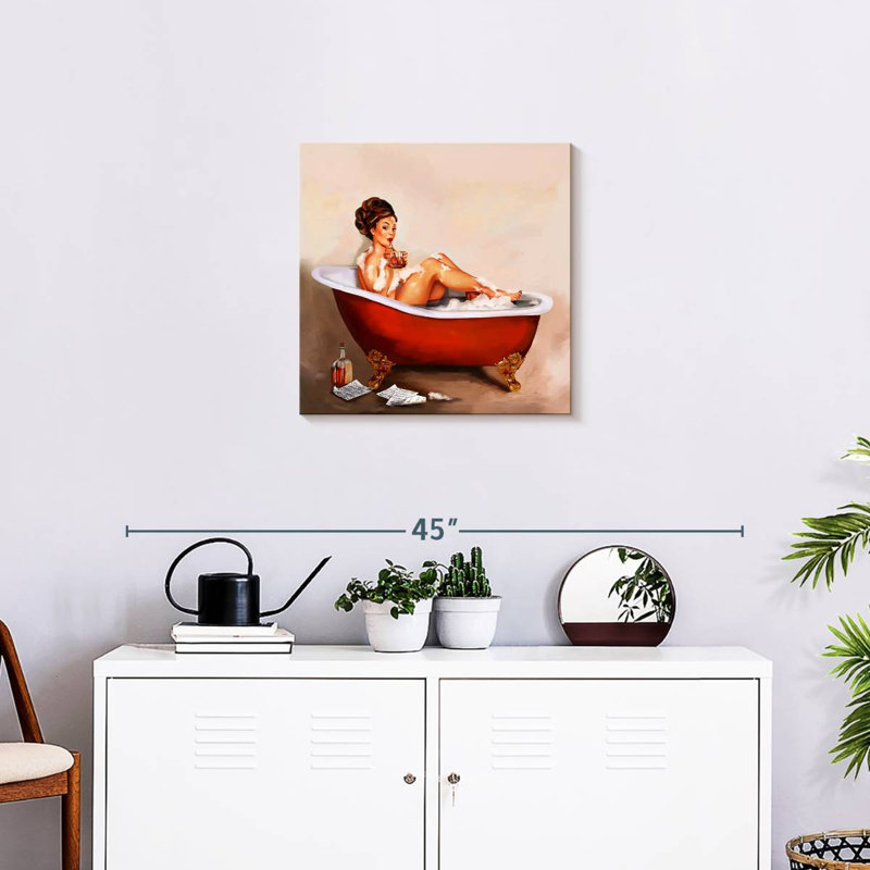 Pin up Whisky Neat Bath, H 20 po x l 20 po