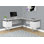Bureau d'ordinateur, bureau personnel, coin, tiroirs de rangement, L 70 po, forme en L, travail, ordinateur portable, métal