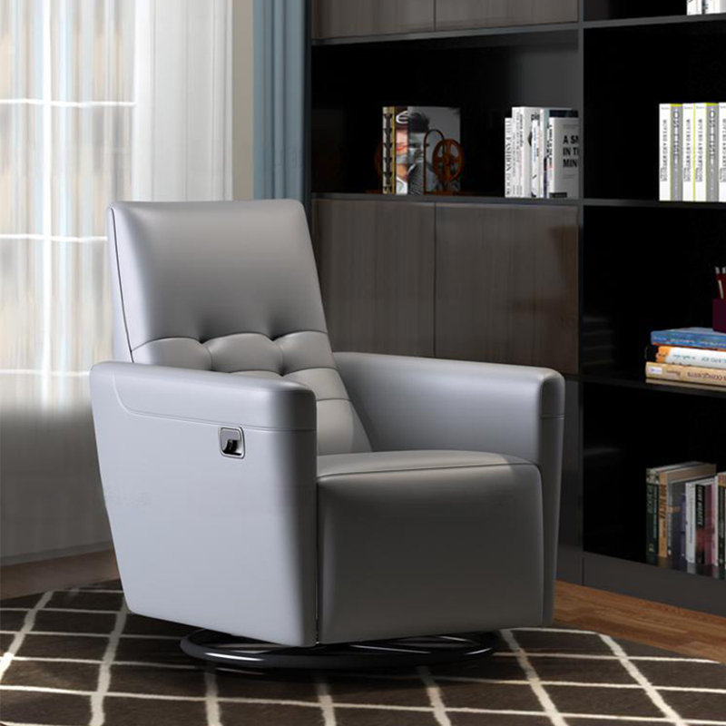 Quality fashion sofa rotation casual lazy recliner, Gray