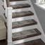 Tapis d'escalier moderne gris foncé
