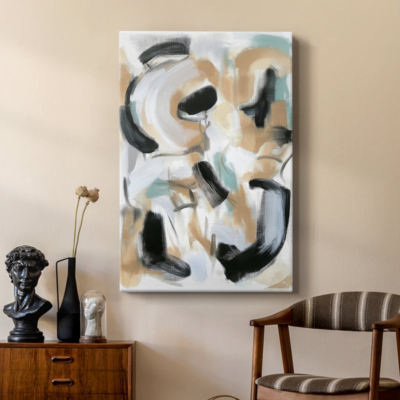 Série ABSTRACT DCCXCIV - Cavas de galerie sur mesure, H 27 po x l 18 po