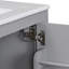 Meuble-lavabo gris de 30 po avec lavabo simple, armoire combinée, lavabo encastré en céramique et rangement multifonctionnel, portes à fermeture douce, structure en bois massif-2037320114-2037320112