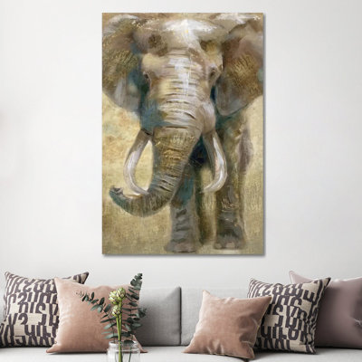 Summer Safari Elephant by Nan - Wrapped Canvas Painting