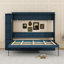 Lit escamotable en bois avec 3 tiroirs et tablettes ouvertes-525856548-525856545