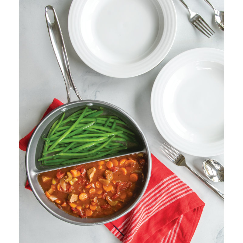 Nordic Ware 2 in 1 Divided 2.5 qt. Cast Aluminum Saucepan