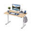 Bureau assis-debout électrique réglable en hauteur de 112 cm (44 po) de large avec 4 positions mémorisables et crochets, idéal pour le télétravail et les jeux vidéo.-732383816