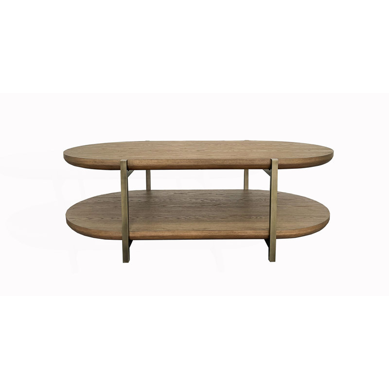 Cocktail Table With Storage Shelf, Center Table