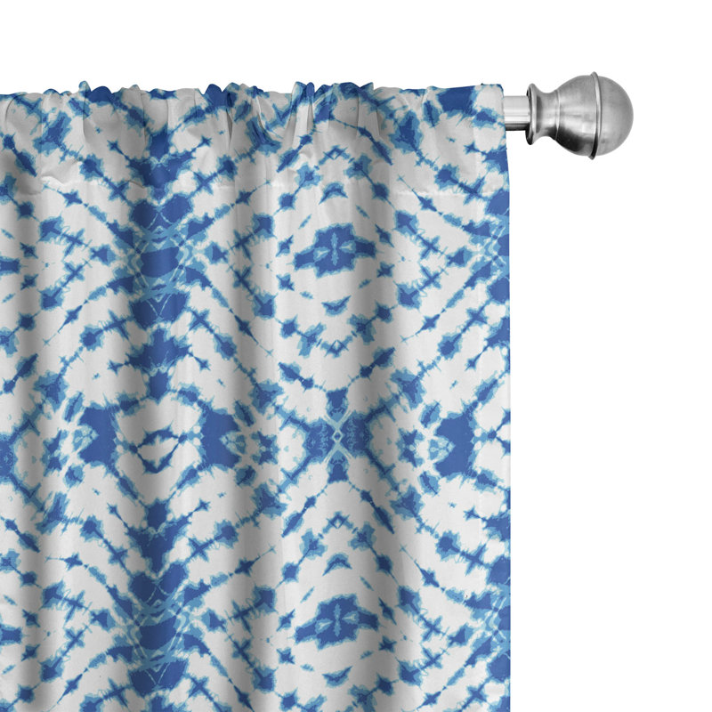 Ethnic Semi-Sheer Rod Pocket Sliding Panel, 28" x 63"