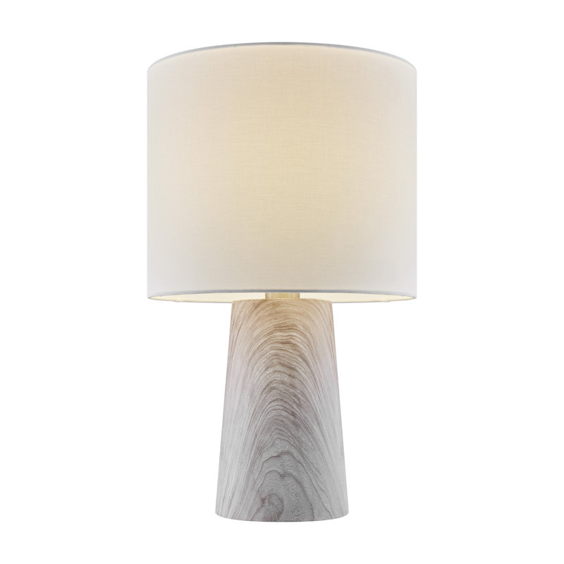 Lampe de table en résine Iarlaith, H 22,25 po x l 13 po x P 13 po, gris