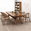 Bureau rectangulaire en bois massif brun noisette-108898104