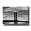  'Benjamin Franklin Bridge B&w' by Erin Clark Canvas Wall Art, 26" x 18"