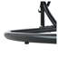 U_STYLE Chaise hamac suspendue intérieure / extérieure avec support, rotin PE brun et beige