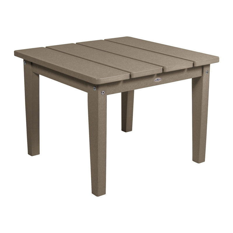 Middendorf Adirondack Outdoor Patio Table, 17" H x 22.75" W x 22.75" D, Cabana Tan