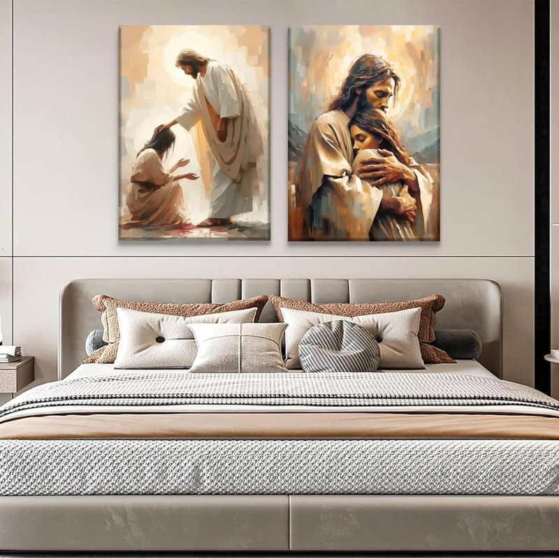 2 Piece Wrapped Canvas Wall Art