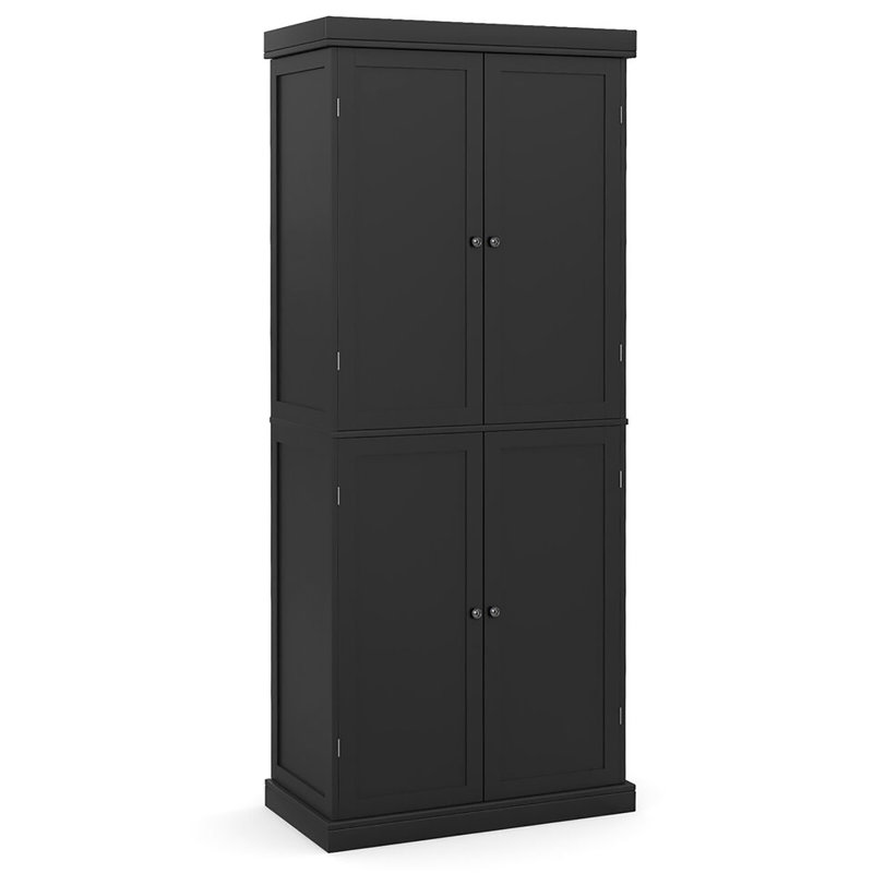 Armoire de cuisine 72,5 po Winston Porter, Noir