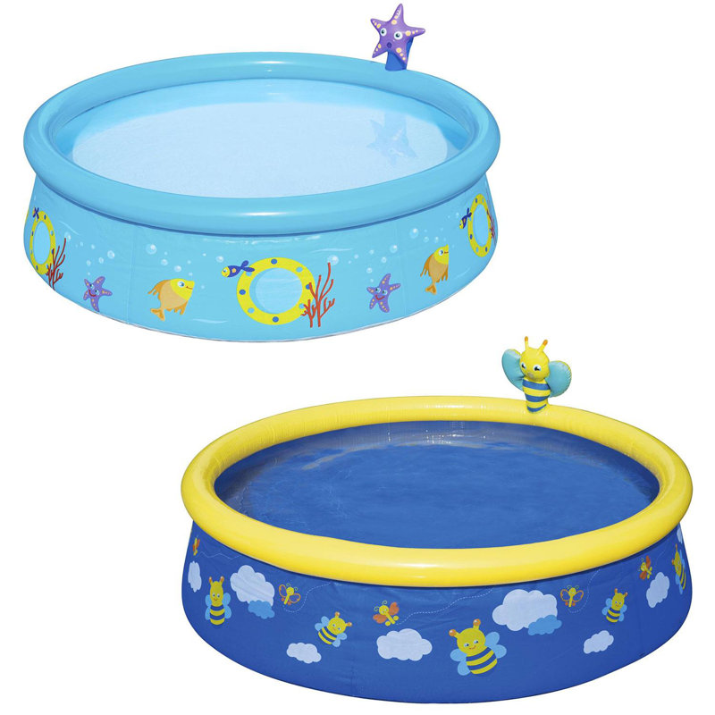Plastic Round Kiddie Pool 38cm H x 152cm W x 152cm L