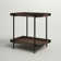 Nikole 27" Wide Industrial Rustic Solid Wood Metal Rectangular Side Table With Shelf