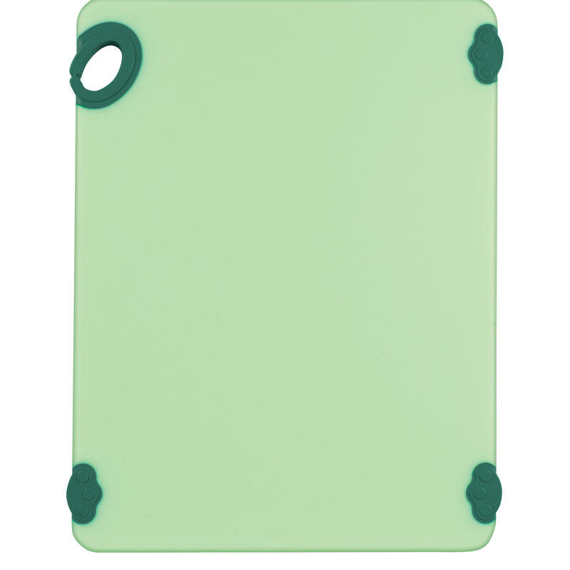 Planche à découper antidérapante avec crochet Winco, 12 po x 18 po, bleu, Vert, L 15 po x L 20 po