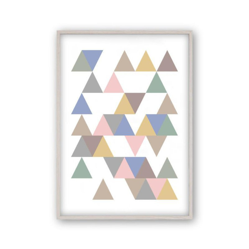 Print, White Oak Frame, 41 cm H x 31 cm W x 2.5 cm D