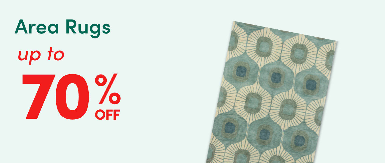 Area Rugs up to 70% off