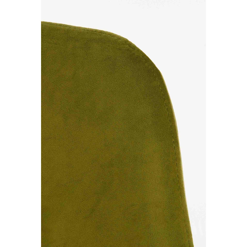 Aarilynn 40cm H Velvet Upholstered Side Chair, Green