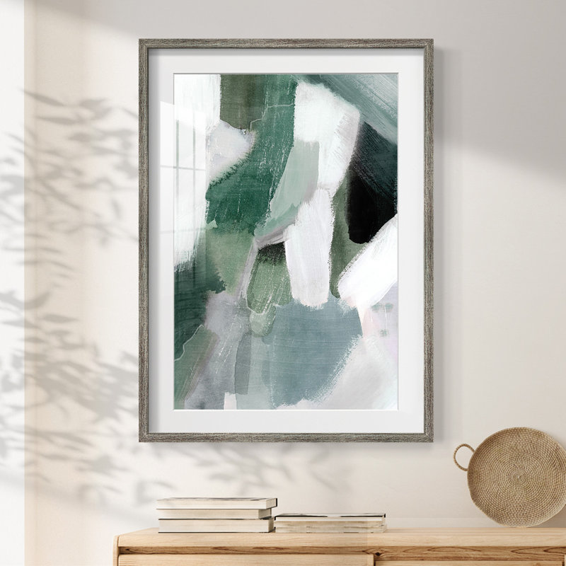 Turquoise Waters II - impression encadrée, H 28,5 po x l 20,5 po, Vieilli