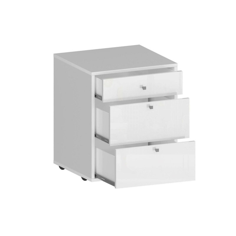 Ddariv 47cm W 3 - Drawer Chest of Drawers, White