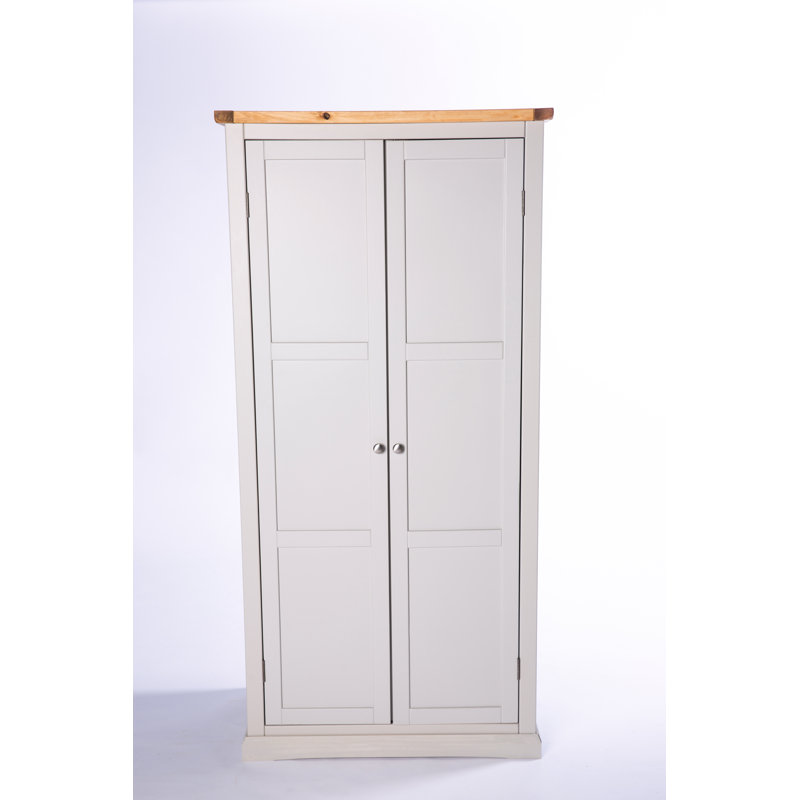 Estabrook 2 Door Wardrobe, Grey