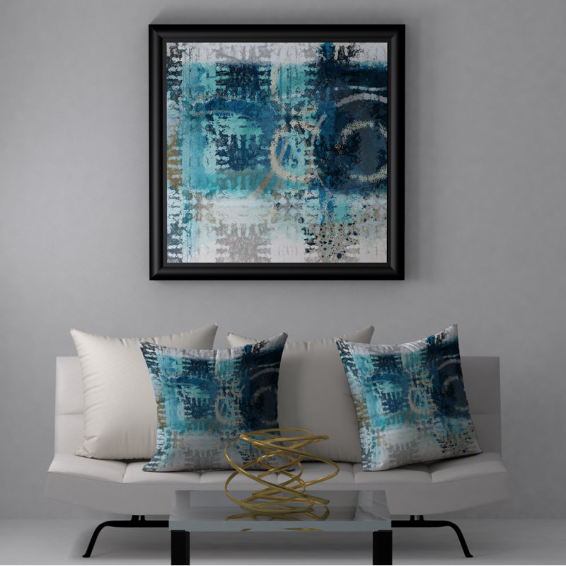 Housse de coussin décorative carrée/insert Silent Alive, 24 po x 24 po