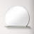 Amici Stainless Steel Round Mirror with Shelves