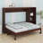 Queen Size Murphy Bed With Shelf-328876054