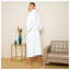 Gender Neutral Mid-Calf Bathrobe with Pockets-2121387635