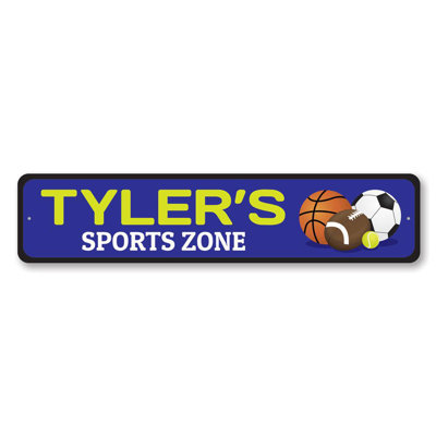 Sports Zone Custom Aluminum Sign
