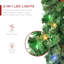 Guirlande de Noël pré-éclairée à piles de 9 pi pour escalier, décoration de fêtes traditionnelle avec 50 lumières DEL 2-en-1