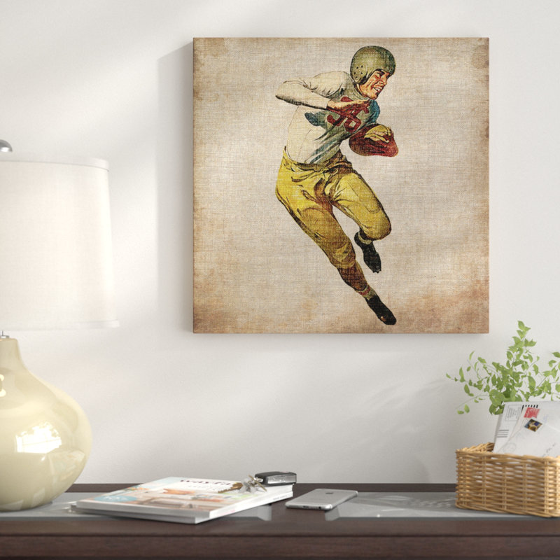« rétro sports iii », impression sur toile, H 37 po x l 37 po x P 1,5 po